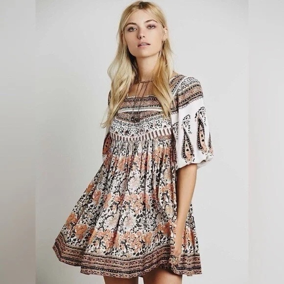 Free People Women Boho MidSummer Dream Dress Size: Small - Picture 2 of 7